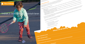 THEMA 3 - aankondiging